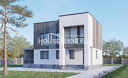 150-017-П Проект двухэтажного дома, красивый загородный дом из пеноблока Жигулёвск, House Expert