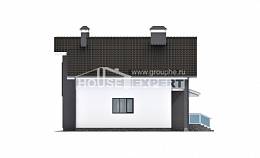 150-005-Л Проект двухэтажного дома мансардой, бюджетный коттедж из поризованных блоков Самара, House Expert