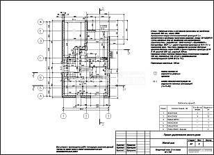 Кладочный план 2-го этажа, М 1:100